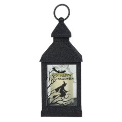 Halloween Glittered Witch light up lantern 6002882