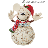 MICKEY MOUSE SNOWMAN Snowy Smiles Disney Traditions 6008976