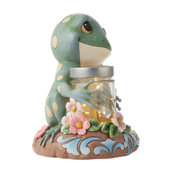 Heartwood Creek Frog With Jar of Fireflies Figurine 6014431