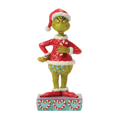 Enesco Dr. Seuss Grinch by Jim Shore Holding a Broken Candy Cane 6018951