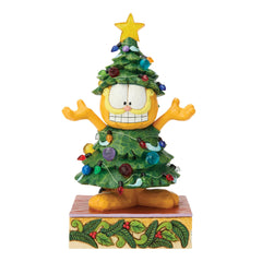 Enesco Garfield by Jim Shore Dressed as a Christmas Tree Light Up 6018795