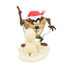 Department 56 Snowbabies Looney Tunes Taz Hungry for Ribbon 6016028