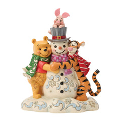 Enesco Disney Traditions Winnie The Pooh and Friends with Snowman 6018716