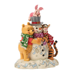 Enesco Disney Traditions Winnie The Pooh and Friends with Snowman 6018716