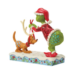 Enesco Dr. Seuss Grinch by Jim Shore Tying Reindeer Antlers on Max 6018955