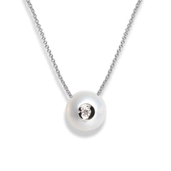 Diamond in a Pearl Pendant GAL-904.04W