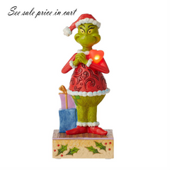 Grinch with Large Red Heart Jim Shore Dr. Seuss 6010782
