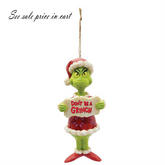 Grinch Don't Be Grinch PVC Orn Jim Shore Dr. Seuss 6009534