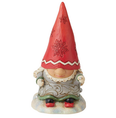 Gnome with Braids Skiing Jim Shore Heartwood Creek 6010844