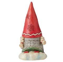 Gnome with Braids Skiing Jim Shore Heartwood Creek 6010844