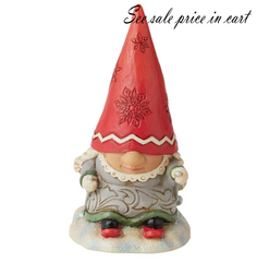 Gnome with Braids Skiing Jim Shore Heartwood Creek 6010844