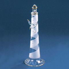 Spiral Lighthouse with Sea Gull (Tall) S6 951