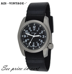 #11500 A-2S Vintage™ - Black dial, Black Comfort-Webb™ Band