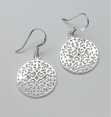 Southern Gates® Round Original Scroll Earrings E292