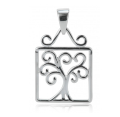 Southern Gates® Small Square Oak Tree Pendant P856