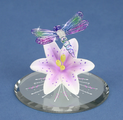 Dragonfly with Lavender Lily T1 341-S