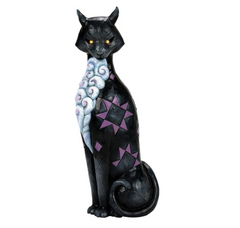 Vintage Cat with LED Glow Eyes Jim Shore Heartwood Creek 6016635