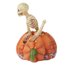 Skeleton Pop Out Pumpkin Fig Jim Shore Heartwood Creek 6016643