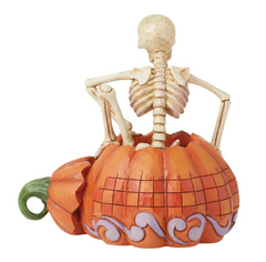 Skeleton Pop Out Pumpkin Fig Jim Shore Heartwood Creek 6016643