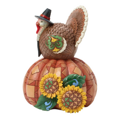 Turkey Pumpkin Sunflower Fig Jim Shore Heartwood Creek 6016630