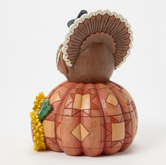 Turkey Pumpkin Sunflower Fig Jim Shore Heartwood Creek 6016630