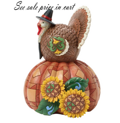Turkey Pumpkin Sunflower Fig Jim Shore Heartwood Creek 6016630