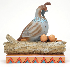 Quail Sitting on Leaves Fig Jim Shore Heartwood Creek 6016632
