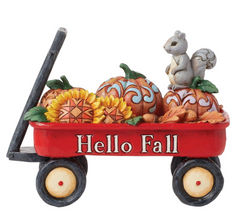 Harvest Wagon with Pumpkins Jim Shore Heartwood Creek 6016634