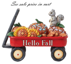 Harvest Wagon with Pumpkins Jim Shore Heartwood Creek 6016634