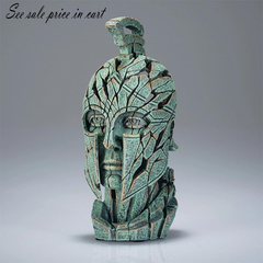 Miniature Spartan Bust Edge Sculpture 6017684