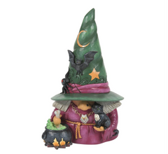 Witch Gnome with Cauldron Fig Jim Shore Heartwood Creek 6014490