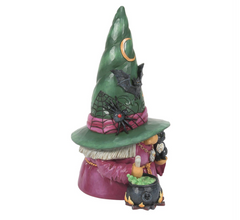 Witch Gnome with Cauldron Fig Jim Shore Heartwood Creek 6014490