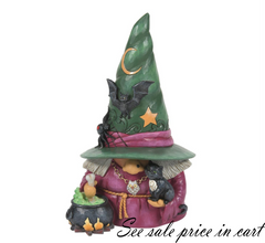 Witch Gnome with Cauldron Fig Jim Shore Heartwood Creek 6014490