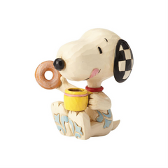 Snoopy Donut & Coffee mini Peanuts by Jim Shore 6001297