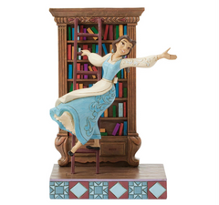 Enesco Belle with Bookshelf Disney Traditions 6016894