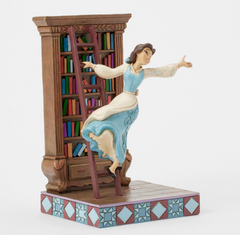 Enesco Belle with Bookshelf Disney Traditions 6016894