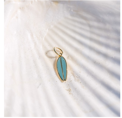 Southern Gates® Gold Plated Surfboard Charm Charms CM167GP