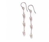 Southern Gates® Ariel 3 Pearl Station Earrings Ariel Collection E790