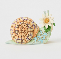 Snail with Daisy Flower Fig Jim Shore Heartwood Creek 6017782