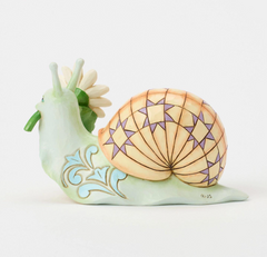 Snail with Daisy Flower Fig Jim Shore Heartwood Creek 6017782