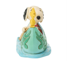Snoopy and Woodstock in Canoe Peanuts by Jim Shore 6017869