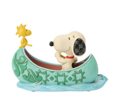 Snoopy and Woodstock in Canoe Peanuts by Jim Shore 6017869