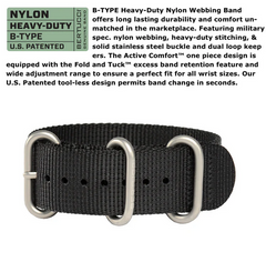 #12114 A-2TR Field Pro, Black dial - Black Nylon Band