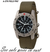 #12115 A-2TR Field Pro, Black dial - Defender Olive Nylon Band
