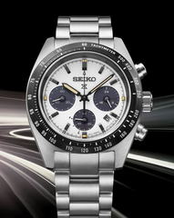 Seiko Prospex Speedtinmer Solar Chronograph White Dial SSC961