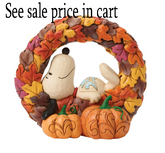 Snoopy on Fall Wreath Peanuts by Jim Shore 6018512