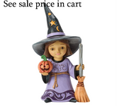 Witch with Broom Figurine Jim Shore Heartwood Creek 6018089
