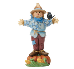 Scarecrow Standing on Pumpkin Jim Shore Heartwood Creek 6018093