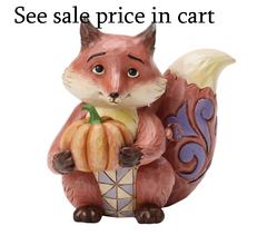 Fox with Pumpkin FIgurine Jim Shore Heartwood Creek 6018095