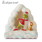 Grinch and Max on Snow Mound Jim Shore Dr. Seuss 6010780